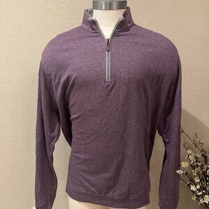 Johnnie O Lavender Men's Quarter Zip Sweater 2XL